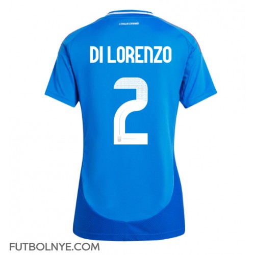 Camiseta Italia Giovanni Di Lorenzo #2 Primera Equipación para mujer Eurocopa 2024 manga corta